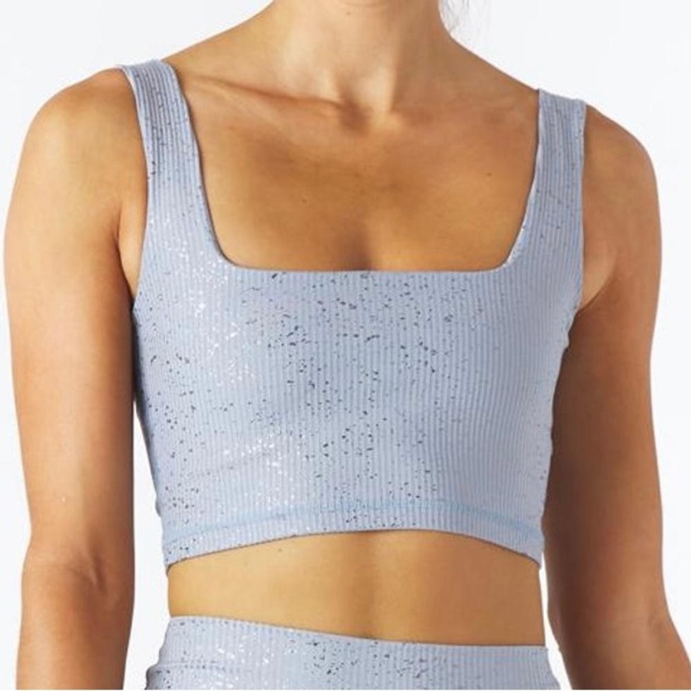 French blue silver cutting edge Glyder Sports Bra